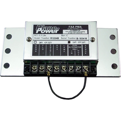 [RX1-07-01306] PlanePower - Regulator Voltage 6 Hole 12V - New - R1224BS-14
