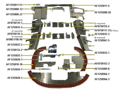 [RX1-05-03235] AF1255026-1 Baffle Component