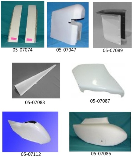 [RX1-05-07084] K2U PA-28/32 Fairing Left Main Wheel Shell
