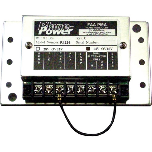 [RX1-07-20521] PlanePower - Regulator Voltage 8 Hole 28V - New - R1224S-28