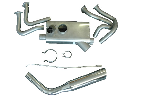 [RX1-08-07163] Power Flow Exhaust Cessna 177Rg Io360 Short Stack Polished