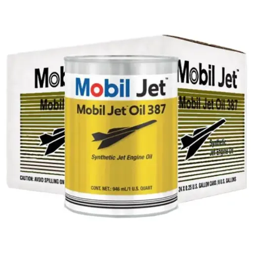 [RX1-08-16230] Exxon Mobil Jet Oil 387 Case Of 24 Quarts
