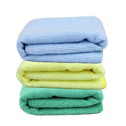 [RX1-09-05941] Celeste Blue Microfiber Towels Bag Of 12