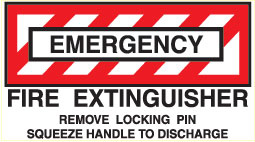 [RX1-09-43918] Fire Extinguisher Decal