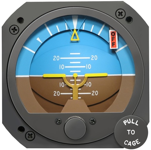 [RX1-10-02524] RC Allen 26Ek-11 Electric Att Indicator 0 Degree Tilt TSO