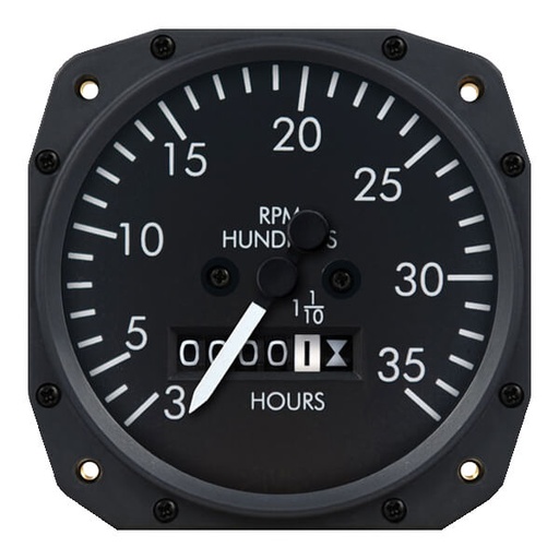 [RX1-10-03674] SLI Mechanical Tachometer 2801-0025 Piper