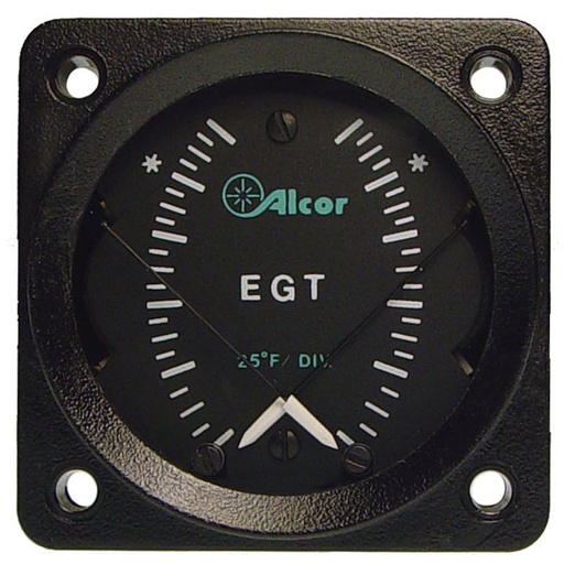 [RX1-10-06035] Alcor Dual Meter EGT/EGT 2-1/4 Type K Lit