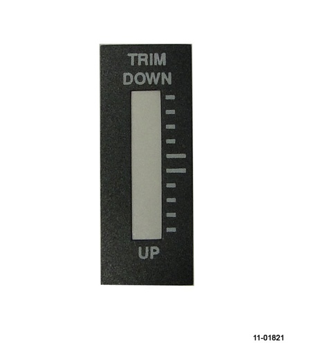[RX1-11-01821] Rac Elevator 1 Trim Label Small For RP3 Indicator