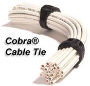 [RX1-11-01883] Cobra Cable Tie 7.5 50Lb Black Pack Of 100