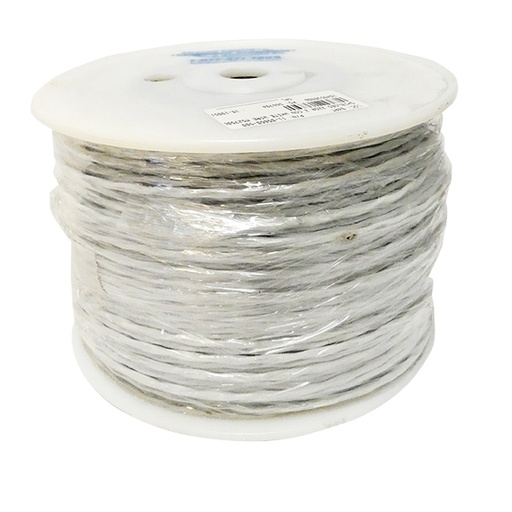 [RX1-11-05650-500] Shielded 22GA 2 Con White Wire MS27500-22TG2T14 (500Ft)