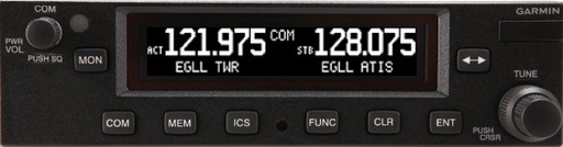 [RX1-11-11345] GARMIN GTR 225 COM 10 WATT 25 KHZ SPACING TSO