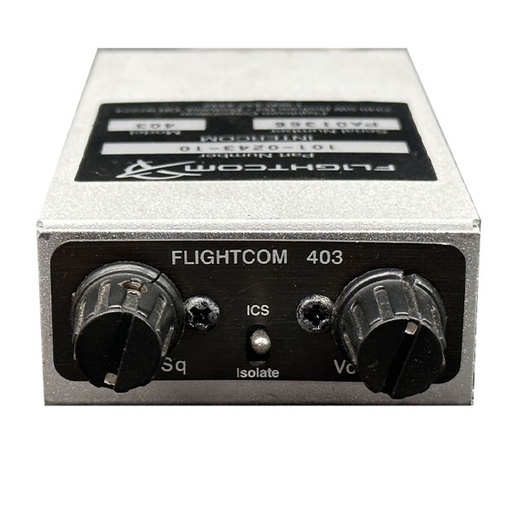 [RX1-11-18678] Flightcom 403 Intercom 2 Place