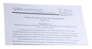 [RX1-12-03590] Bogert Oil Quick Drain STC Only 09M-Oqd