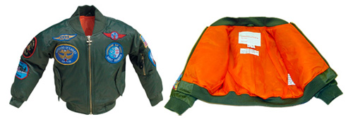 [RX1-13-06444] Fighter Pilot Jacket Green T4