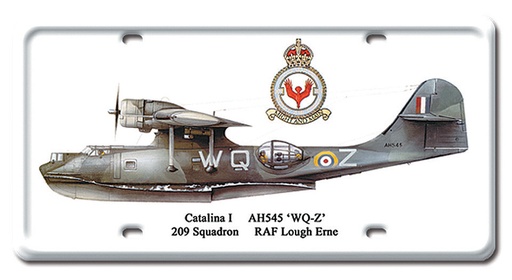 [RX1-13-08189] Catalina I Metal License Plate 12X6