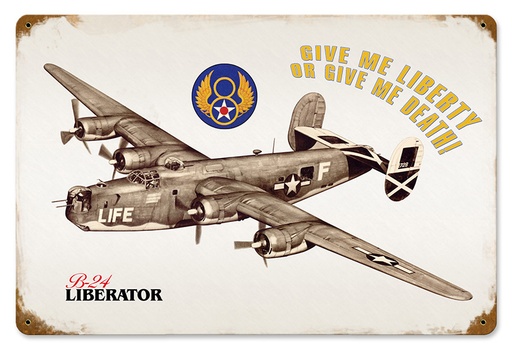 [RX1-13-08474] Liberator Metal Sign 18X12