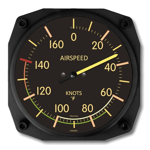 [RX1-13-10178] Vintage Wall Thermometer Airspeed (F)