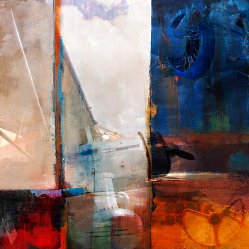 [RX1-13-13315] Martin Young Art Howards Flight Print 30X30