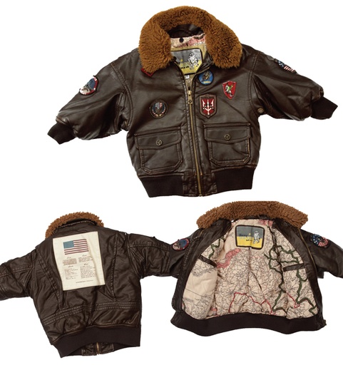 [RX1-13-15914] Topgun Kids Aviator Bomber Jacket Size 8