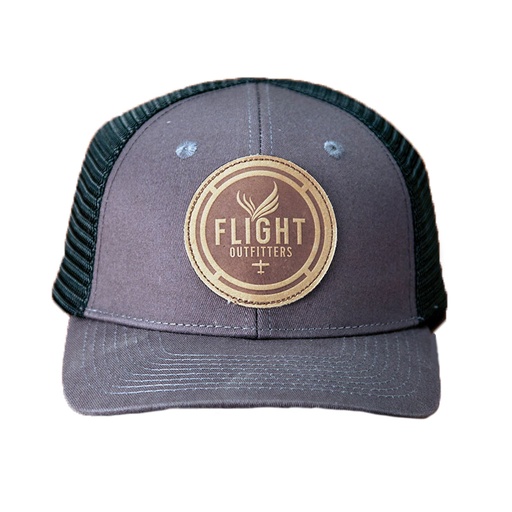 [RX1-13-24213] Flight Outfitters Leather Patch Hat Classic Logo