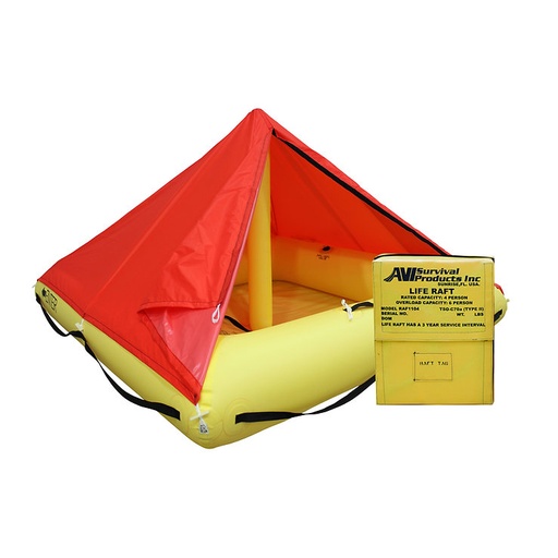 [RX1-13-31670] Type II TSO 4-6 Person Raft With Far 91 Kit