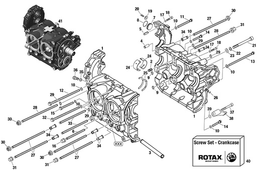 [RX1-15-00552] ROTAX 440-406 M8 X 65 COLLAR HEX SCREW