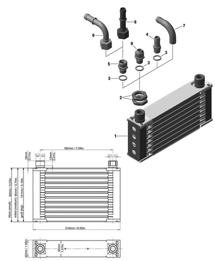 [RX1-15-10540] ROTAX CERTIFIED OIL RADIATOR 886002