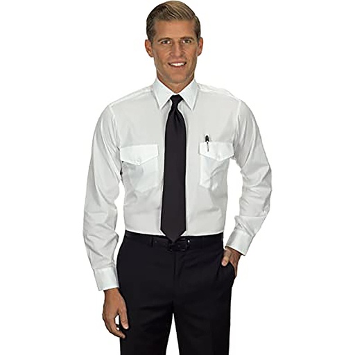 [RX1-17-00228] PILOT SHIRT MEN L/S 18.5 32/33