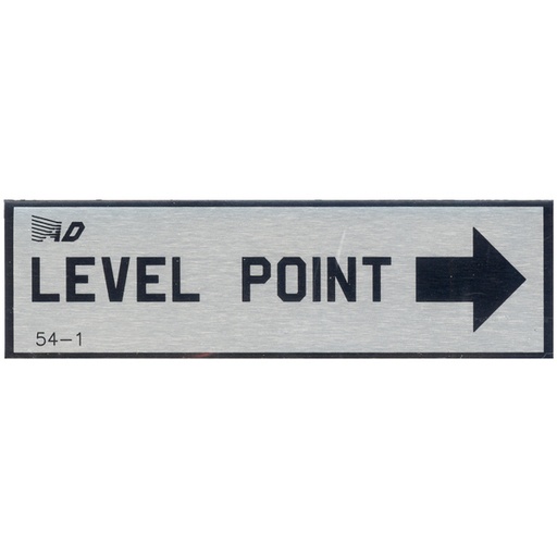 [RX1-05-11670] 54-1 Placard-Level Point