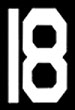 [RX1-09-3290R] Vert Stencil 12 Letter R Straight