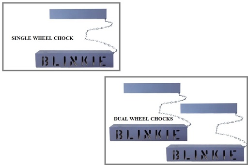 [RX1-13-13118] Custom Wheel Chock Bare Aluminum 1.5 Single