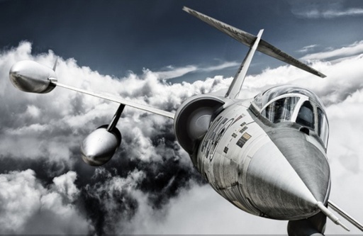 [RX1-13-13472] Jose Ocana Art F104 Starfighter Print 54X36