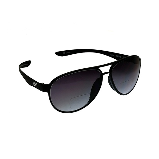 [RX1-13-23382] Comfortstyle Kestrel Aviation Matte Blk Bifocal 2.0 Clear Lens