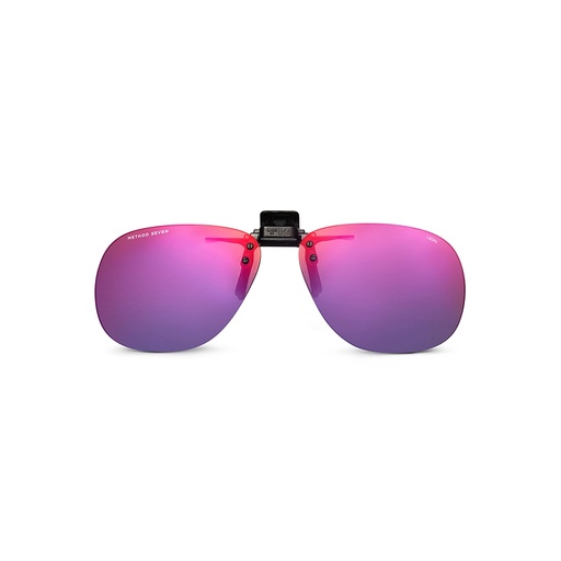 [RX1-13-24334] Method Seven Aviator Clip-On Fx Sunglasses