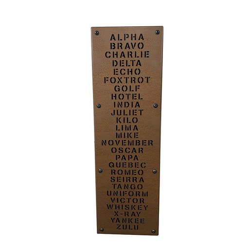 [RX1-13-24342] Aviator Phonetic Sign