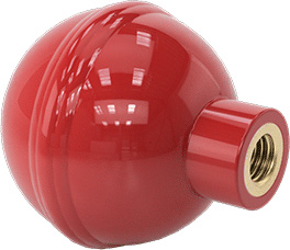 [RX1-04-04258] Red Phenolic Plastic Ball Knob