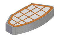 [RX1-08-00878] Brackett Aero Element Air Filter BA-2605R For BA-2610R