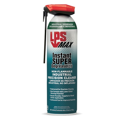 [RX1-09-06073-12] ITW LPS Max Instant Super Degreaser 2.0 Non-Flammable Industrial Degreaser 20 Oz Case Of 12