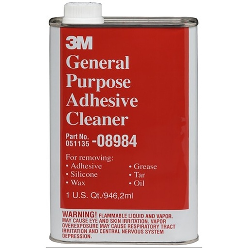 [RX1-09-06116] 3M General Purpose Adhesive Cleaner 08984 1 Quart