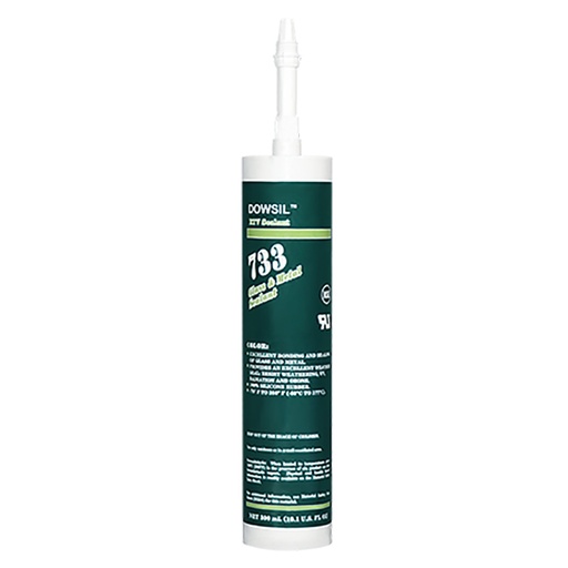 [RX1-09-06140] Dow Corning 733 Clear 10.10 Oz Glass And Metal Sealant