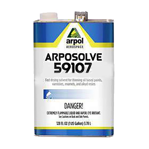 [RX1-09-06165] Aero Arposolve Toluene A-A-59107 Tt-T-548 Gallon Metal Can