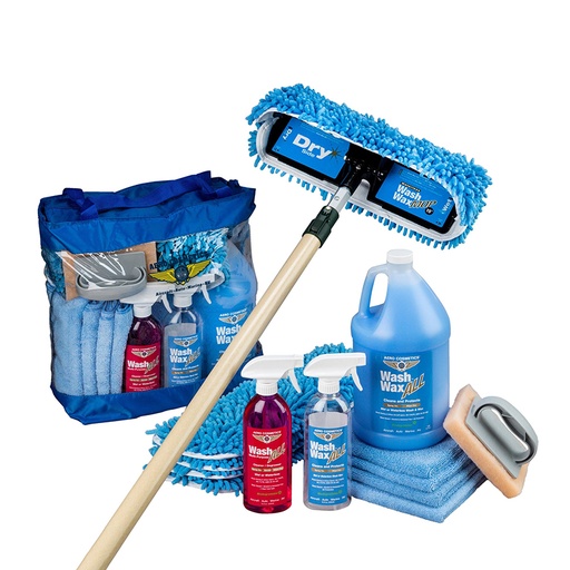 [RX1-09-06173] Wash Wax Mop Kit With Bug Scrubber+ Fiberglass Pole