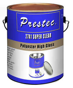 [RX1-09-02168] Prestec Top Coat Clear Quart