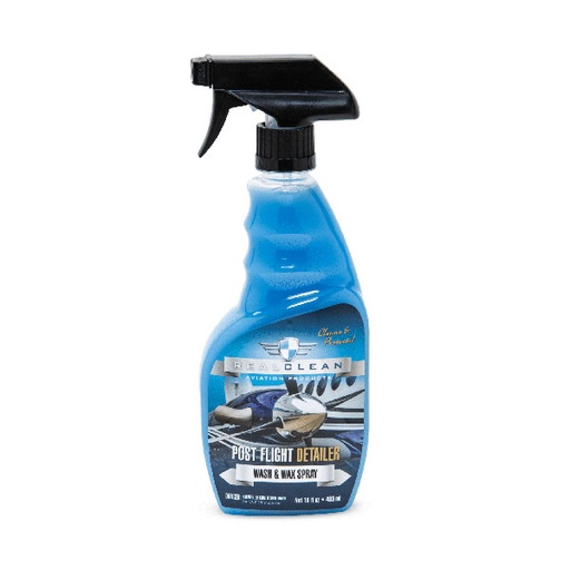 [RX1-09-06408] Real Clean Post Flight Detailer Wash And Wax 5G