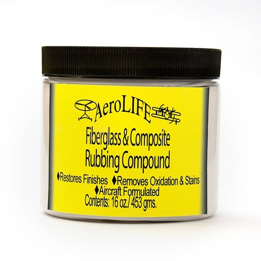 [RX1-09-06420] Aerolife Fiberglass & Composite Rubbing Compound 16 OZ