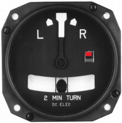 [RX1-10-07596] Mid-Continent Instruments and Avionics 3 Slip And Turn 3 Pin 12-32V 1234T100-8Atz