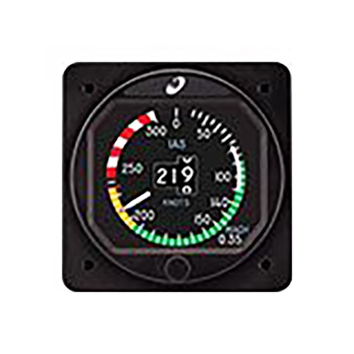 [RX1-10-07608] Flex MD23-225 2 Digitail Airspeed Indicator Configurable Lcd