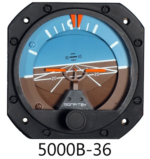 [RX1-10-07659] Sigma-Tek 3-1/8 Attitude Vac Gyro 5000B 36 New Exchange