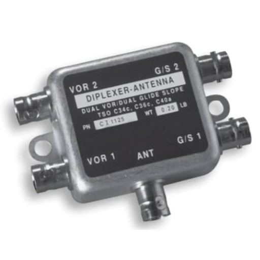 [RX1-11-19389] Comant CI-1125-TNC Diplexer Single Nav VOR / LOC / GS Input To Dual VOR / Loc