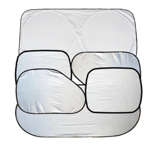 [RX1-11-19443] 6 Piece Sunshade Sunscreen Complete Aircraft Protection Set